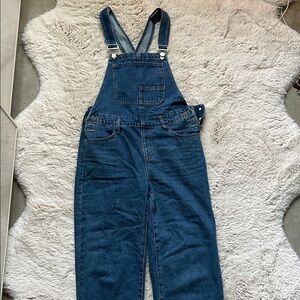 Edikted Blue Denim Overalls